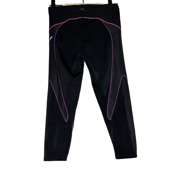 CW-X joint compression Black leggings with Pink and Purple Accents Size M - Picture 2 of 8